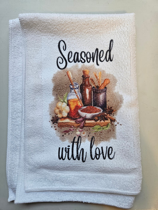 Seasoned with Love Tea Towel