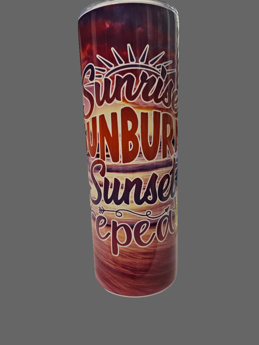 Sunrise, Sunburn, Sunset, Repeat Tumbler